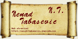 Nenad Tabašević vizit kartica
